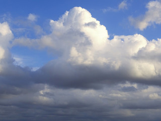 blue sky with clouds