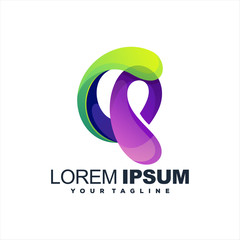 awesome abstract gradient logo design