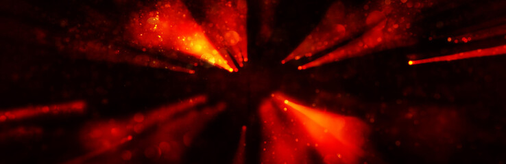 background of abstract Red glitter lights. defocused. banner