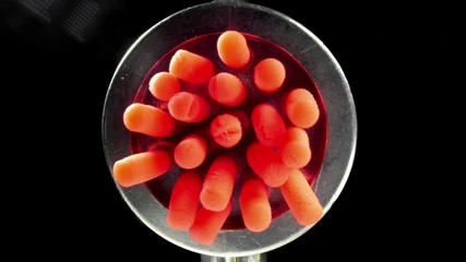 Meat grinder grinds the abstract meat.