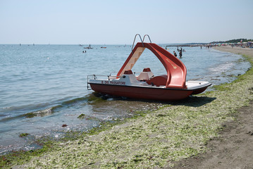 Lido di Dante, August 06, 2019 : View of Lido di Dante beach
