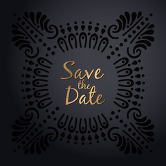 luxury ornamental mandala design background in gold color