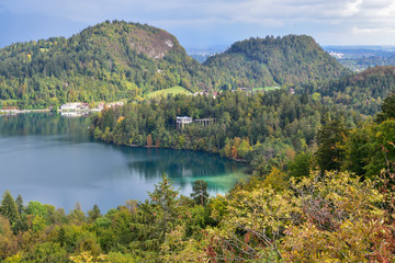 Beautiful landscape in Slovenia, in the fall