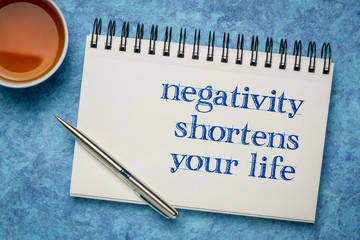 negativity shortens your life
