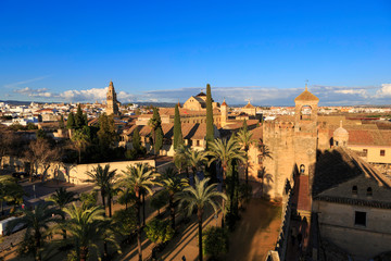 Cordoba,Spain,2,2014;Gardens and fountains of Alcazar de los Reyes Cristianos