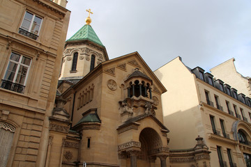 Obraz premium Armenian Saint-Jean-Baptiste cathedral in Paris (France)