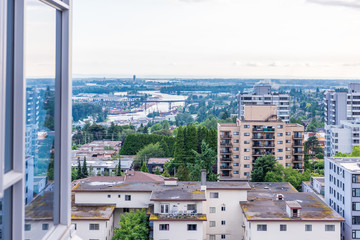 Modern Apartment Buildings in Vancouver, British Columbia, Canada.