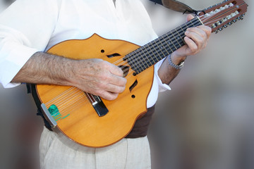 Instrument Playing by the Guitarist