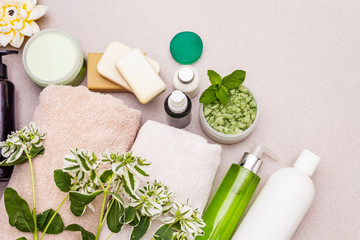 Healthy and beauty spa flower concept