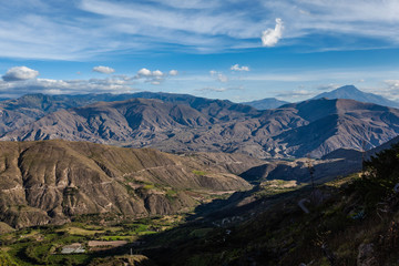 Relief of the Andean landscape