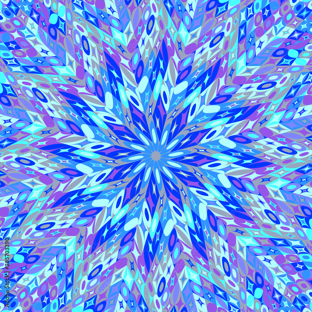 Poster dynamic radial pattern background design - hypnotic psychedelic abstract colorful circular vector gr