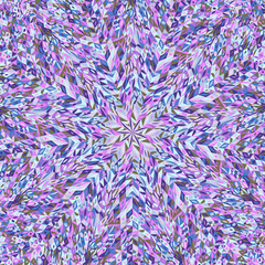 Geometrical dynamic tiled mosaic pattern background design - abstract circular hypnotic vector illustration