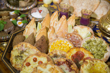 àrabe, esfiha, food