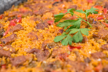 Rice with Iberian pork ribs