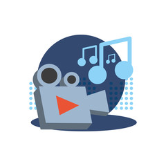 video camera film device icon