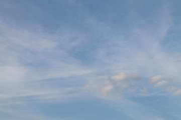 Sky background and snow-white clouds