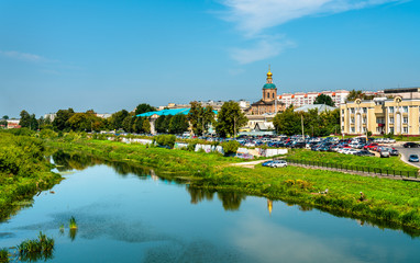 The Upa river in Tula, Russia