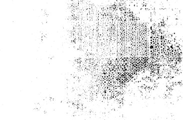 Distressed fabric texture. Vector texture of weaving fabric. Grunge background. Abstract halftone vector illustration. Overlay for interesting effect and depth. Black isolated on white background.