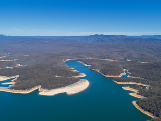 Fototapeta na wymiar Lake Burragorang is the primary source of drinking water for Sydney in New South Wales, Australia