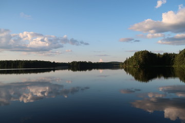 Fototapeta na wymiar lake with reflections