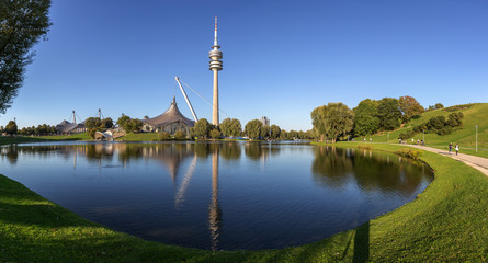 Olympic Park Munich - obrazy, fototapety, plakaty