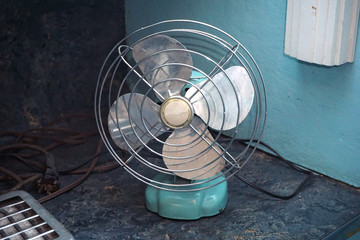 vintage old fan and cord