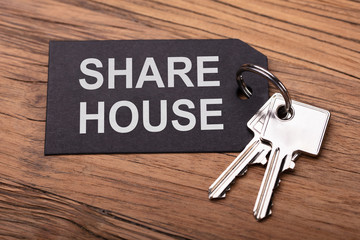 Rented House Keys On Table