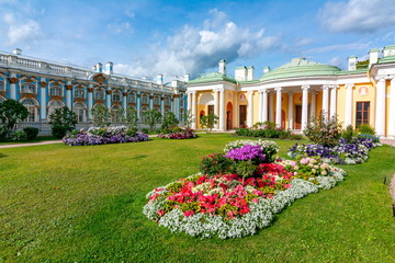 Small garden in Catherine park, Tsarskoe Selo (Pushkin), St. Petersburg, Russia