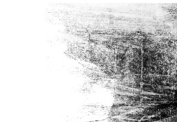 Black and white hand painted background texture with grunge brush strokes