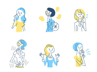 肌トラブル　女性　セット