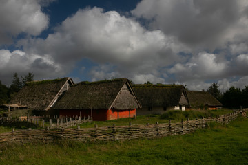 Obraz na płótnie Canvas viking houses Ribe