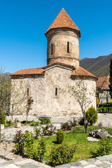 Fototapeta na wymiar Kish Albanian Church near Sheki, Azerbaijan.