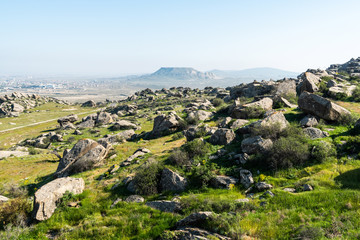 Landscape in Gobustan, Azerbaijan
