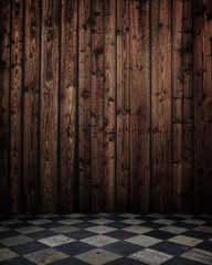 dark empty interior room. may used as background.