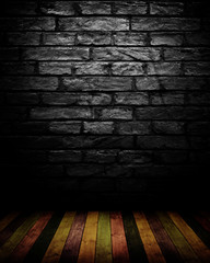 dark empty interior room. may used as background.