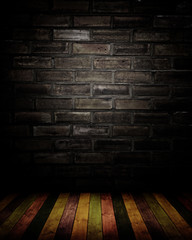 dark empty interior room. may used as background.