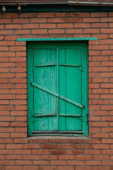 Old Green Shabby Shutters