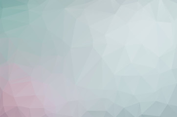 Soft blue ice white pink Low poly crystal background. Polygon design pattern. 