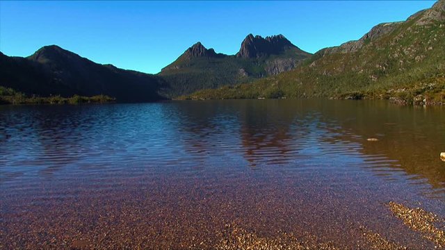Craddle Mountain and Lake St. Clair in Tasmania, Australia.