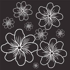 Fototapeta premium pattern of flowers isolated icon