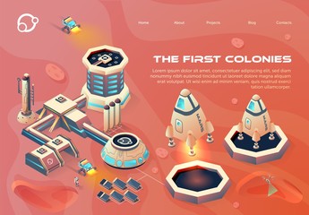 Information Poster is Written the First Colonies. © Mykola