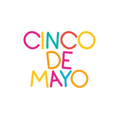 cinco de mayo label isolated icon