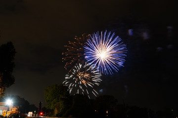 Fire works of 4th of July