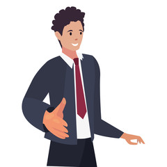 handshake icon flat design image