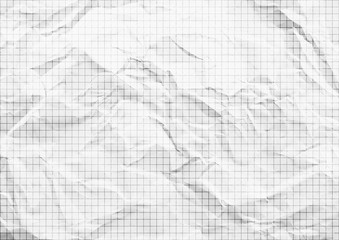 White graph paper background texture.