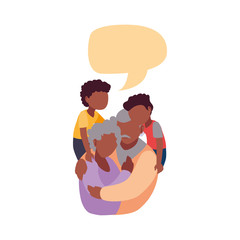 happy grandparents day flat design