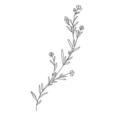 branch with leaves isolated icon