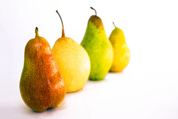 Pears of different varieties.