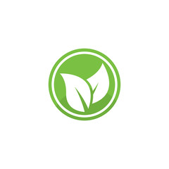 Eco Tree Leaf Logo Template design 