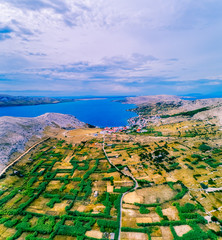 Beach Rucica on the island Pag, Croatia
